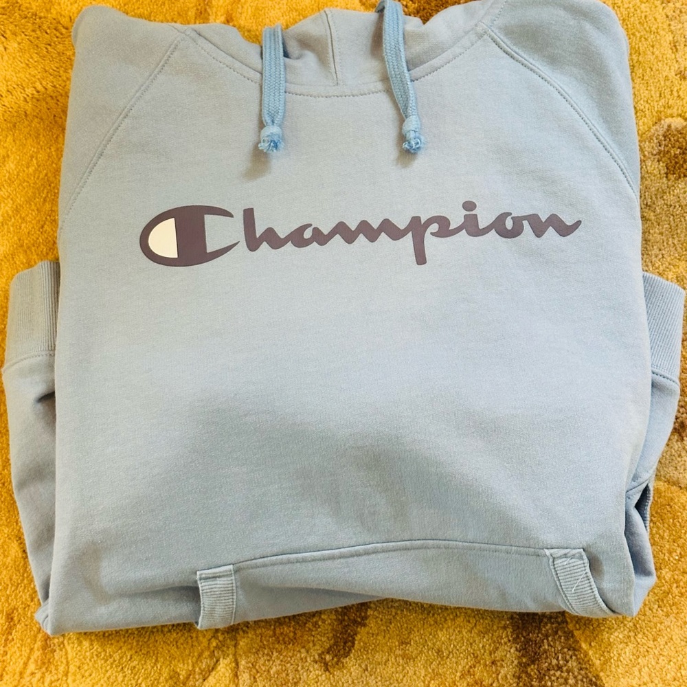 😍🌈😍💕. CHAMPION BRAND Women’s HOODIE Light Blue Large